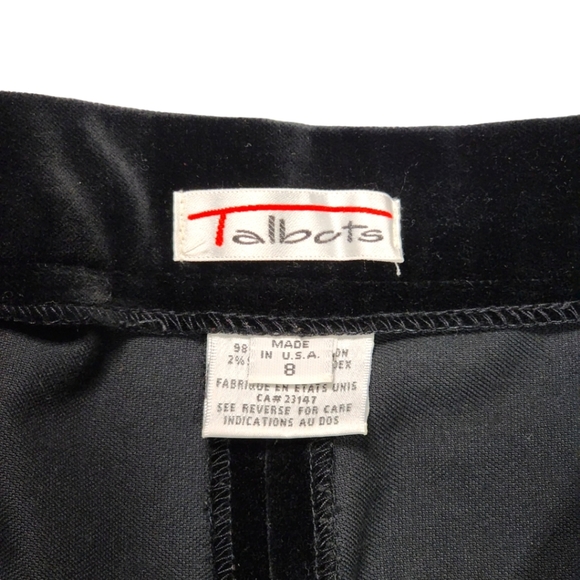 Talbots Black Velvet Trousers - Picture 4 of 4
